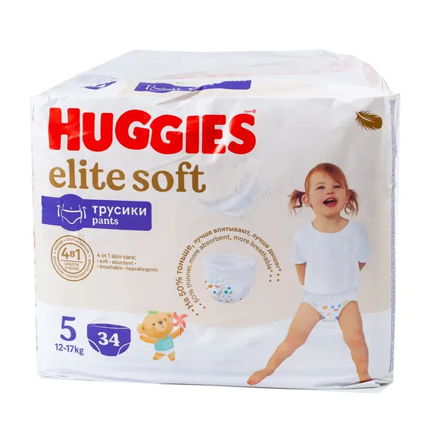 Подгузники Huggies Elite Soft 5 34 10208 Детский, магазин детской одежды и игрушек