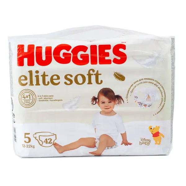 Подгузники Huggies Elite soft Mega 5 42 13606 Детский, магазин детской одежды и игрушек