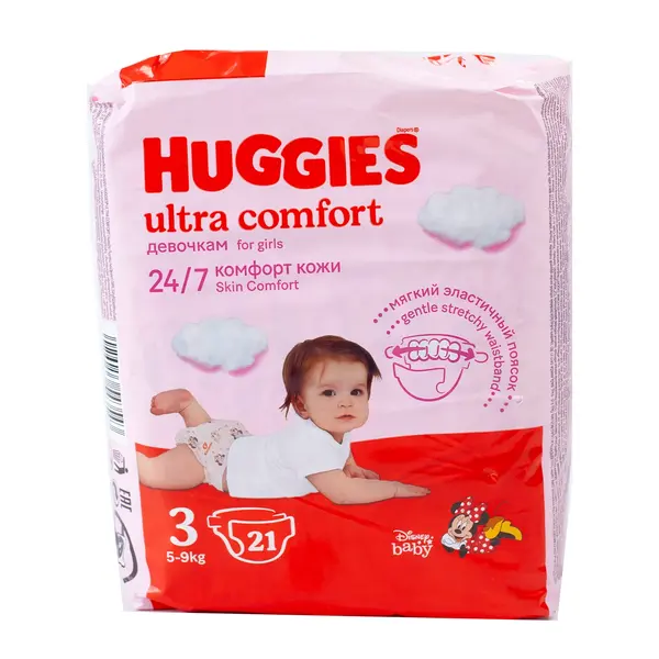 Подгузники Huggies ultra comfort 3 (21) 3597 Детский, магазин детской одежды и игрушек