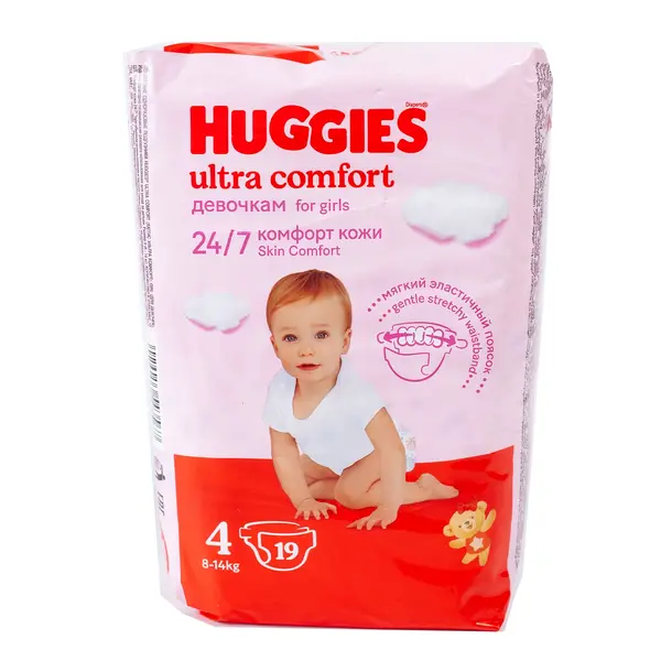 Подгузники Huggies Ultra Comfort 4 19 3597 Детский, магазин детской одежды и игрушек