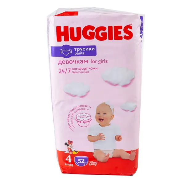 Трусики-подгузники Huggies mega для девочек 4 52 10861 Детский, магазин детской одежды и игрушек