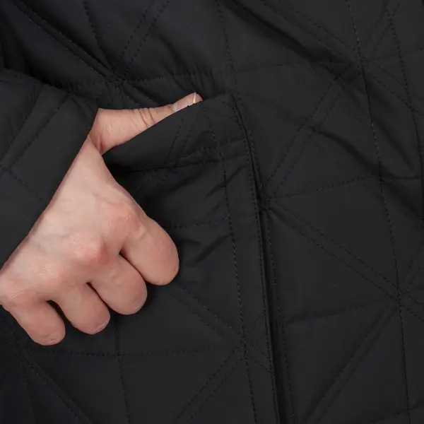 Женское пальто черного цвета стеганое 105000 LeMaR store, бутик женской верхней одежды