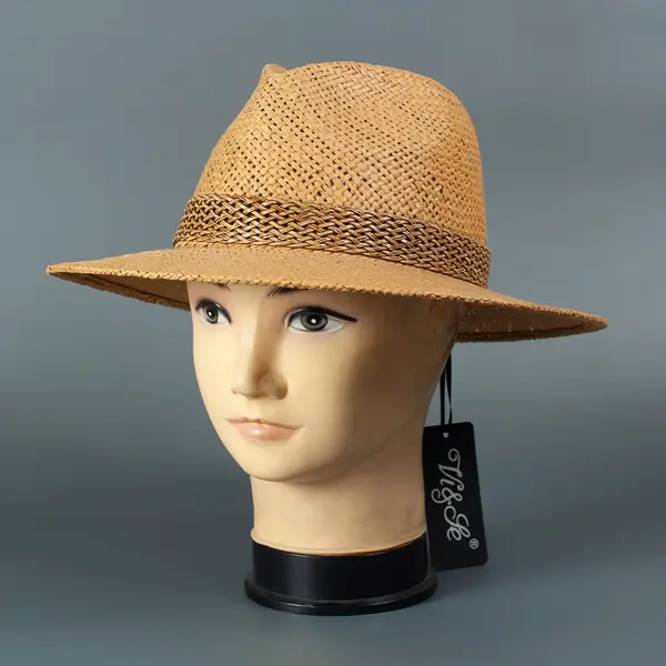 Шляпа соломенная мужская 13500 Hat & Cap,бутик головных уборов