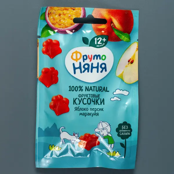 Фруктовые кусочки Фрутоняня яблоко, персик, маракуйя 15 гр 280 Kinder (магазин детских товаров)