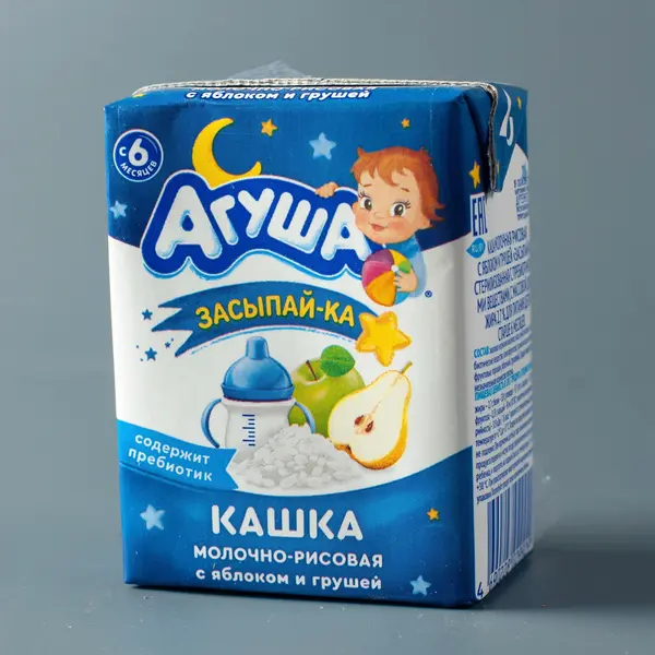 Кашка молочная "Засыпай-ка" Агуша яблоко-груша 0,2 л 355 Kinder (магазин детских товаров)