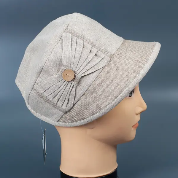 Кепи-панама женская лён 6300 Hat & Cap,бутик головных уборов