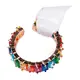 Кольцо JL  с разноцветными камнями, регулируемый размер 4000 Jl showroom, jewerly, бутик одежды и украшений