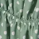 Платье Qookaa зеленое в горошек 18000 Qookaa, швейный цех