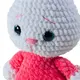 Игрушка ручной работы "Зайка в розовом комбинезоне" 3000 Игрушкин мир, мягкие игрушки ручной работы