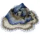 Накидка шаль "Клементин" из натуральной шерсти и ручное окрашивание 12000 Ola-la, вязаные изделия ручной работы
