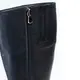 Женские классические сапоги черного цвета на небольшом каблуке из натуральной кожи и натурального меха 42500 Zshoes, ​бутик обуви