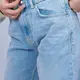 Джинсы прямые голубые с разрезами 12000 МегаStock, ​магазин одежды